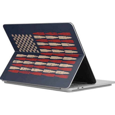 Blue Bullet American Flag Surface Laptop Studio Skin
